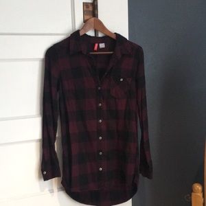 H&M flannel tunic